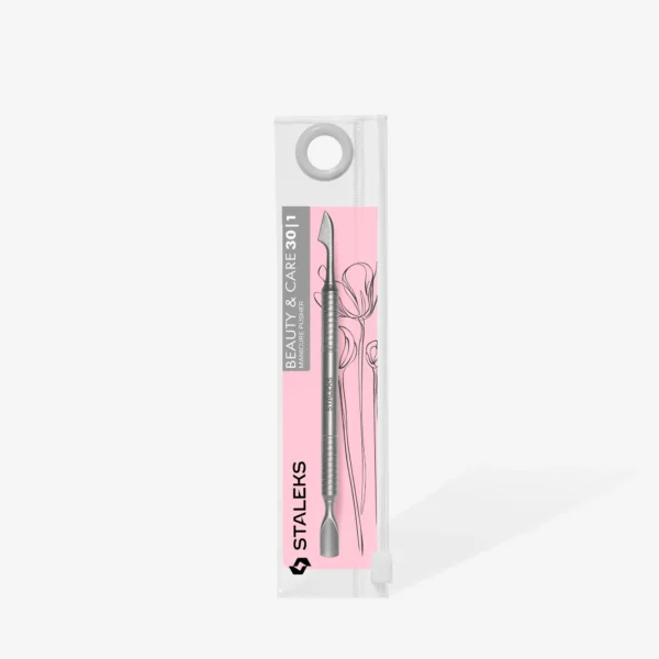 STALEKS Kopytko do manicure BEAUTY & CARE 30 TYPE 1 (popychacz wąski zaokrąglony i toporek)